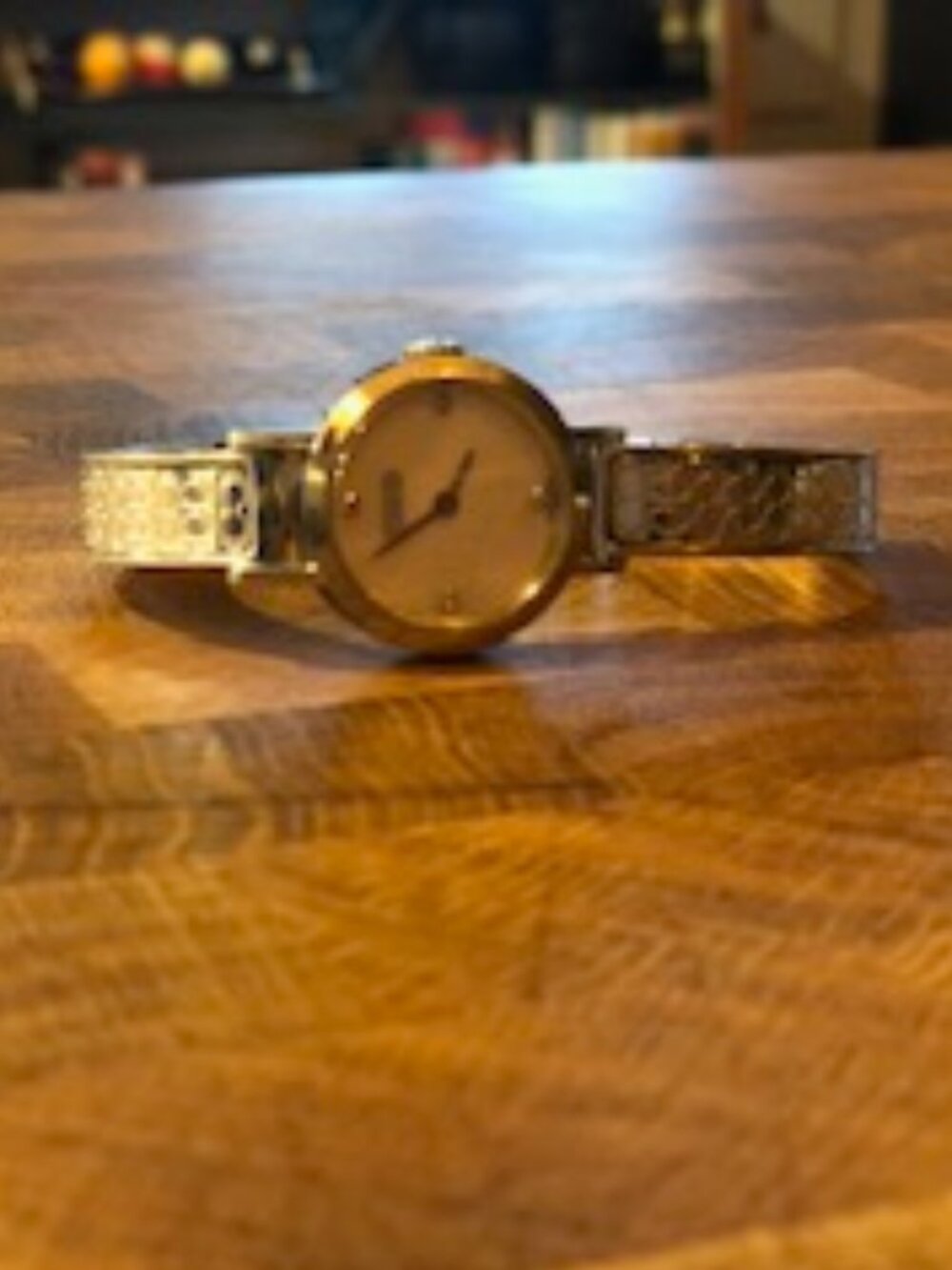 Coach Signature CC Silver Bangle Bracelet Watch